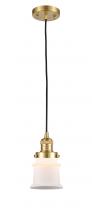 Innovations Lighting 201C-SG-G181S - Canton - 1 Light - 5 inch - Satin Gold - Cord hung - Mini Pendant