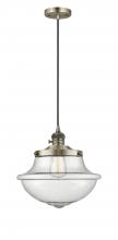 Innovations Lighting 201CSW-AB-G544 - Oxford - 1 Light - 12 inch - Antique Brass - Cord hung - Mini Pendant