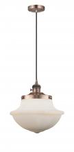 Innovations Lighting 201CSW-AC-G541 - Oxford - 1 Light - 12 inch - Antique Copper - Cord hung - Mini Pendant