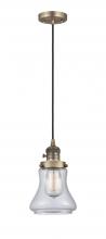 Innovations Lighting 201CSW-BB-G192 - Bellmont - 1 Light - 6 inch - Brushed Brass - Cord hung - Mini Pendant
