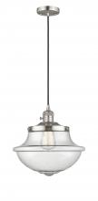 Innovations Lighting 201CSW-SN-G544 - Oxford - 1 Light - 12 inch - Brushed Satin Nickel - Cord hung - Mini Pendant