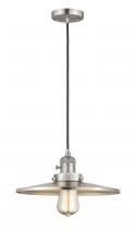 Innovations Lighting 201CSW-SN-MFR-SN-12 - Appalachian - 1 Light - 12 inch - Brushed Satin Nickel - Cord hung - Mini Pendant