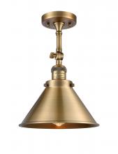 Innovations Lighting 201F-BB-M10-BB-LED - Briarcliff - 1 Light - 10 inch - Brushed Brass - Adjustable Semi-Flush Mount
