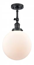 Innovations Lighting 201F-BK-G201-10 - Beacon - 1 Light - 10 inch - Matte Black - Semi-Flush Mount