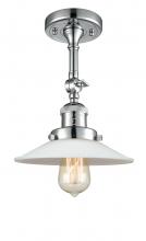 Innovations Lighting 201F-PC-G1 - Halophane - 1 Light - 9 inch - Polished Chrome - Semi-Flush Mount