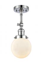 Innovations Lighting 201F-PC-G201-6-LED - Beacon - 1 Light - 6 inch - Polished Chrome - Adjustable Semi-Flush Mount