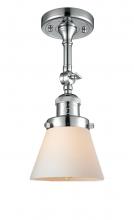 Innovations Lighting 201F-PC-G61-LED - Cone - 1 Light - 6 inch - Polished Chrome - Adjustable Semi-Flush Mount