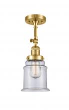 Innovations Lighting 201F-SG-G182 - Canton - 1 Light - 6 inch - Satin Gold - Semi-Flush Mount