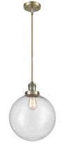 Innovations Lighting 201S-AB-G204-12 - Beacon - 1 Light - 12 inch - Antique Brass - Stem Hung - Mini Pendant