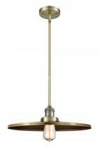 Innovations Lighting 201S-AB-MFR-AB-16 - Appalachian - 1 Light - 16 inch - Antique Brass - Stem Hung - Mini Pendant
