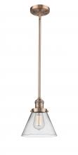 Innovations Lighting 201S-AC-G42 - Cone - 1 Light - 8 inch - Antique Copper - Stem Hung - Mini Pendant