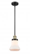 Innovations Lighting 201S-BAB-G191 - Bellmont - 1 Light - 7 inch - Black Antique Brass - Stem Hung - Mini Pendant