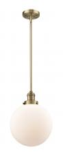 Innovations Lighting 201S-BB-G201-10 - Beacon - 1 Light - 10 inch - Brushed Brass - Stem Hung - Mini Pendant