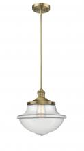 Innovations Lighting 201S-BB-G542 - Oxford - 1 Light - 12 inch - Brushed Brass - Stem Hung - Mini Pendant