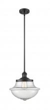 Innovations Lighting 201S-BK-G544 - Oxford - 1 Light - 12 inch - Matte Black - Stem Hung - Mini Pendant