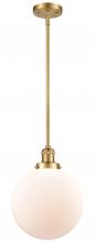 Innovations Lighting 201S-SG-G201-10 - Beacon - 1 Light - 10 inch - Satin Gold - Stem Hung - Mini Pendant