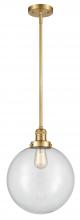 Innovations Lighting 201S-SG-G202-12 - Beacon - 1 Light - 12 inch - Satin Gold - Stem Hung - Mini Pendant