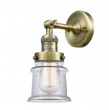 Innovations Lighting 203-AB-G182S - Canton - 1 Light - 5 inch - Antique Brass - Sconce