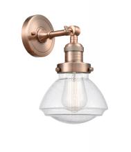 Innovations Lighting 203-AC-G324 - Olean - 1 Light - 7 inch - Antique Copper - Sconce