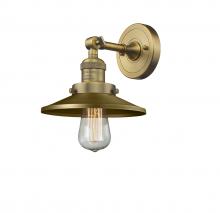 Innovations Lighting 203-BB-M4 - Railroad - 1 Light - 8 inch - Brushed Brass - Adjustable Sconce