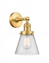 Innovations Lighting 203-SG-G64 - Cone - 1 Light - 6 inch - Satin Gold - Adjustable Sconce