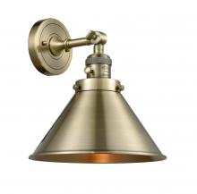 Innovations Lighting 203SW-AB-M10-AB - Briarcliff - 1 Light - 10 inch - Antique Brass - Sconce