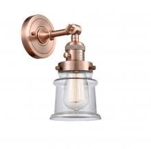 Innovations Lighting 203SW-AC-G182S - Canton - 1 Light - 5 inch - Antique Copper - Sconce