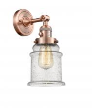 Innovations Lighting 203SW-AC-G184 - Canton - 1 Light - 7 inch - Antique Copper - Sconce