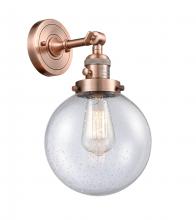 Innovations Lighting 203SW-AC-G204-8-LED - Beacon - 1 Light - 8 inch - Antique Copper - Adjustable Sconce