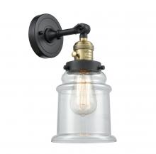 Innovations Lighting 203SW-BAB-G182 - Canton - 1 Light - 7 inch - Black Antique Brass - Sconce