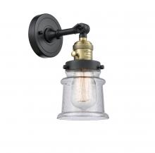 Innovations Lighting 203SW-BAB-G184S - Canton - 1 Light - 5 inch - Black Antique Brass - Sconce