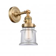 Innovations Lighting 203SW-BB-G182S-LED - Canton - 1 Light - 5 inch - Brushed Brass - Adjustable Sconce