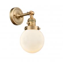 Innovations Lighting 203SW-BB-G201-6-LED - Beacon - 1 Light - 6 inch - Brushed Brass - Adjustable Sconce
