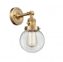 Innovations Lighting 203SW-BB-G202-6-LED - Beacon - 1 Light - 6 inch - Brushed Brass - Adjustable Sconce