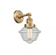 Innovations Lighting 203SW-BB-G534-LED - Oxford - 1 Light - 8 inch - Brushed Brass - Adjustable Sconce
