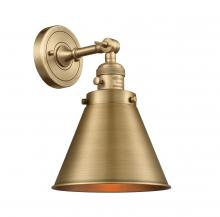 Innovations Lighting 203SW-BB-M13-BB - Appalachian - 1 Light - 8 inch - Brushed Brass - Adjustable Sconce