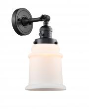 Innovations Lighting 203SW-BK-G181-LED - Canton - 1 Light - 7 inch - Matte Black - Adjustable Sconce