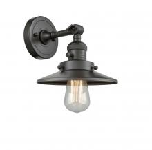 Innovations Lighting 203SW-OB-M5 - Railroad - 1 Light - 8 inch - Oil Rubbed Bronze - Sconce