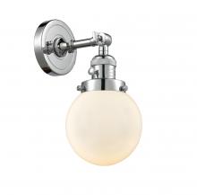 Innovations Lighting 203SW-PC-G201-6-LED - Beacon - 1 Light - 6 inch - Polished Chrome - Adjustable Sconce