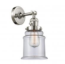 Innovations Lighting 203SW-PN-G182-LED - Canton - 1 Light - 7 inch - Polished Nickel - Adjustable Sconce
