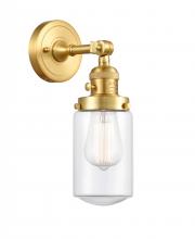 Innovations Lighting 203SW-SG-G312 - Dover - 1 Light - 5 inch - Satin Gold - Adjustable Sconce