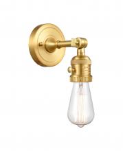 Innovations Lighting 203SW-SG - Bare Bulb - 1 Light - 5 inch - Satin Gold - Sconce