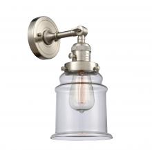 Innovations Lighting 203SW-SN-G182 - Canton - 1 Light - 7 inch - Brushed Satin Nickel - Sconce