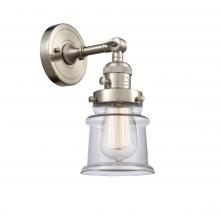 Innovations Lighting 203SW-SN-G182S - Canton - 1 Light - 5 inch - Brushed Satin Nickel - Sconce