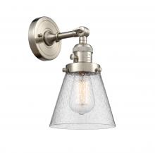 Innovations Lighting 203SW-SN-G64-LED - Cone - 1 Light - 6 inch - Brushed Satin Nickel - Adjustable Sconce