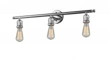 Innovations Lighting 204-PC-LED - Bare Bulb 3 Light Bath Vanity Light