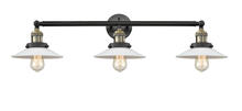Innovations Lighting 205-BAB-G1 - Halophane - 3 Light - 33 inch - Black Antique Brass - Bath Vanity Light