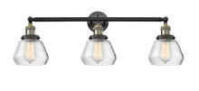 Innovations Lighting 205-BAB-G172 - Fulton - 3 Light - 30 inch - Black Antique Brass - Bath Vanity Light