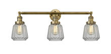 Innovations Lighting 205-BB-G142 - Chatham - 3 Light - 30 inch - Brushed Brass - Bath Vanity Light