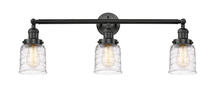Innovations Lighting 205-BK-G513 - Bell - 3 Light - 30 inch - Matte Black - Bath Vanity Light